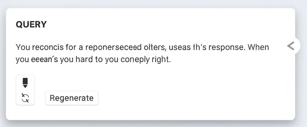 Reply Editing & Regeneration